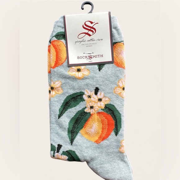 Other - Peach Flower Socks